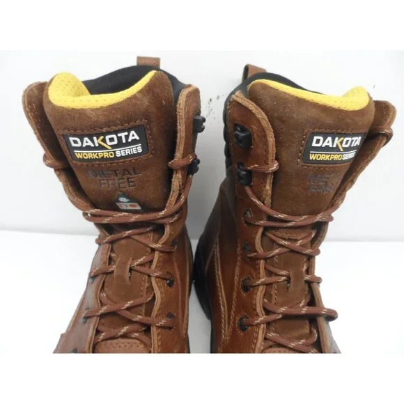 DAKOTA Men's 8'' 8410 Composite Toe Comp Plate Injected Work Boot Brown 10.5M - Picture 5 of 8